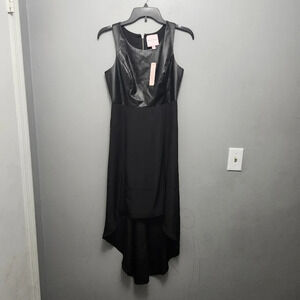 Romeo and Juliet couture women's high low black dress size S sleeveless …